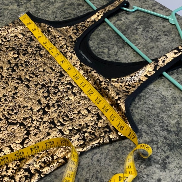 COPY - Shiny gold tank top , says large sea measurements excellent condition - Picture 4 of 7
